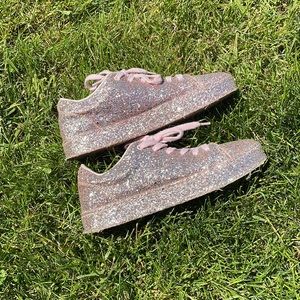 Aldo Sparkling Pink Tennis Shoes